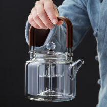 Cooking dual-purpose teapot Glass pot Household living room steam kettle Steam tea making tea stove set electric pottery stove tea making