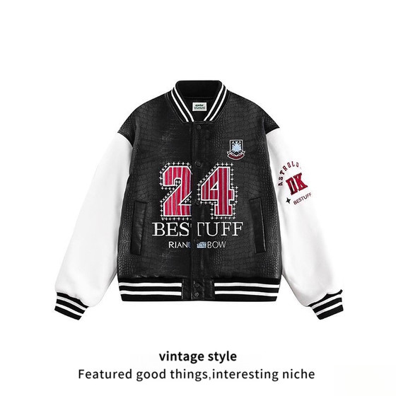 New autumn high-quality American street trendy men's and women's jacket trendy brand retro trendy baseball uniform collar
New autumn high-quality American street trendy men's and women's jacket trendy brand retro trendy baseball uniform collar