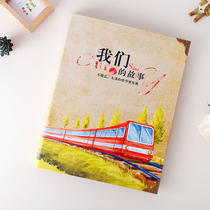 Ticket Movie ticket collection book Plane ticket Travel ticket Couple multi-function commemorative book Collection ticket stub storage book