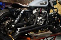 Jinjira 300 modified Harley exhaust Benda BD300 two out of two stainless steel exhaust in-line full section non-destructive equipment