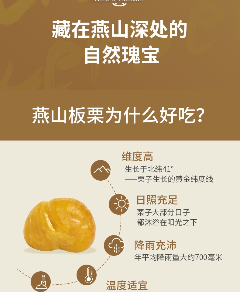 雅美拾光板栗仁即食小包装