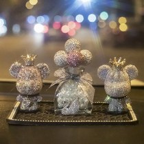 Car pendulum upscale creative goddess Inlaid Drill Violent Bear Middle Control Terrace Perfume Ornament Vehicle In-car Decorated Woman