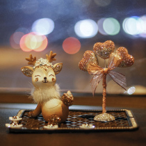 Car ornaments personality cute deer creative car car high-end center console decorations Net red goddess models