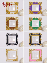 Switch protective sheath European-style switch Decorative Wall Sticker minimalist Border cover Creative cover Ugly Home Light Socket Decoration Patch