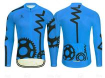 Cycling clothing road mountain bike riding short-sleeved slim-fit breathable mens and womens spring and summer quick-drying top long-sleeved women