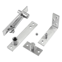 304 stainless steel 360-degree rotating axis wooden door upper and lower hinges rotating positioning door axis heaven and earth hinge invisible axis hinge