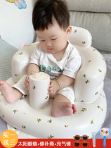 Baby chair sit chair for four months baby sitting and anti-fall child inflatable small sofa seated dining chair school chair