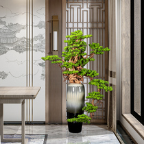 New Chinese simulation welcome pine bonsai office home furnishings Green Tree Hotel Villa club decorations