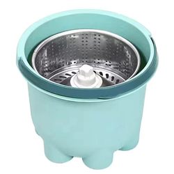 Mini single-barrel rotating mop barrel drying barrel single-drive automatic mop bucket household mop labor-saving mop