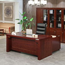 zhongwei zhongwei boss table big class desk manager desk desk master paint solid wood veneer 1 6 meters