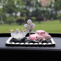 2022 new car swing piece light and luxurious inlaid with old lord car model pendulum trolley carrier hollow table cushion car decoration goddess deposit