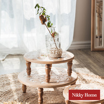 You can living-style retro-containing display desk Nordic Romantic Living Room Tea Table Creative Personality Set for the Mind