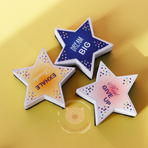 Five-pointed star creative adsorption magnetic felt blackboard whiteboard wipe dual-use chalk Easy Sassafras artifact washed dust-free brush
