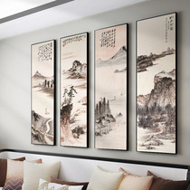 New Chinese Living Room Decoration Painting Zhang Great Landscape Painting Sofa Background Wall Painting Scenic Country Painting Genguan Water Ink Hung Painting