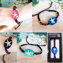 Artificial amber bracelet Artificial crystal starfish specimen bracelet Gift Birthday gift jewelry bracelet