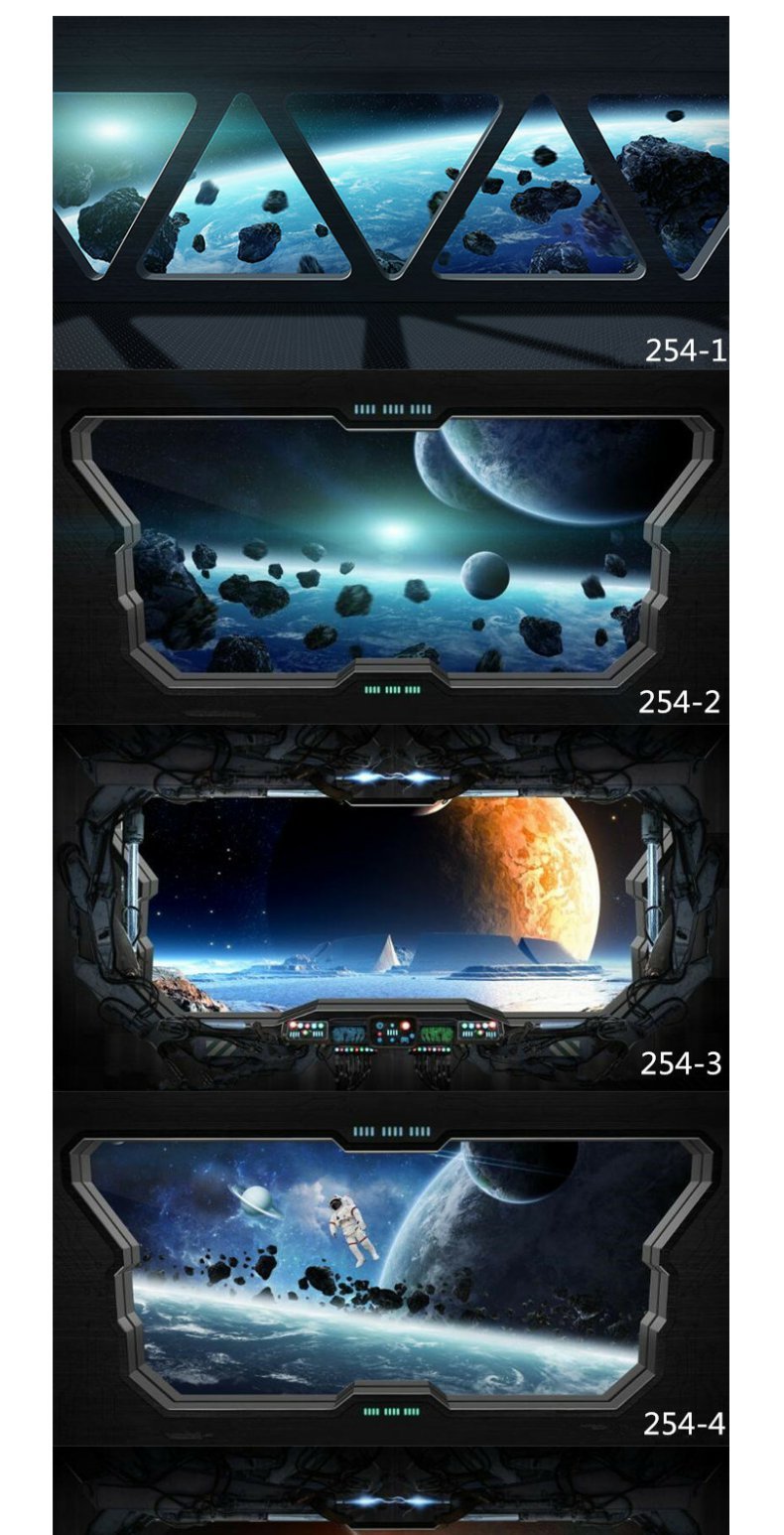 宇宙星空太空舱壁纸壁画网咖网吧电影院ktv酒吧电视背景墙纸墙布