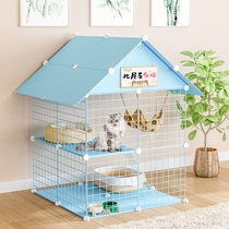 Cat Cage Cage Home Indoor Two Floors Cat Villa Oversized Free Space Cat House Cat House Cat Litter Kitty Cage