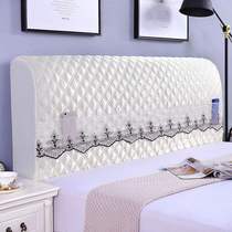 New cotton padded elastic cover bed head cover dust cover simple modern solid wood soft bag protective cover