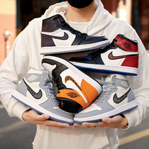 Genuine aj mens shoes Putian AJ mens shoes dunk soot Dior aj1 high-top Air Force No. 1 board shoes womens sports