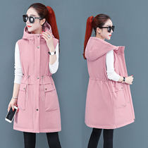 Autumn Winter New Gats Plus Size Womens Clothing Duvet Cotton Waistcoat Women Loose Sleeveless Vest Kan Shoulder 200 Catty Jacket