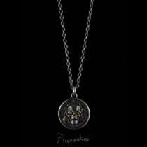 fluxeeker | BOUNDLESS TRIIPLEX PURE SILVER BRASS SKELETON NECKLACE