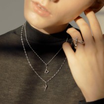 fluxeeker | le clic-letter series letter pendant personality silver original design