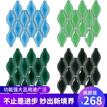 Gourd-shaped lantern ceramic mosaic ceramic tile TV background wall sticker toilet balcony porch kitchen net red brick