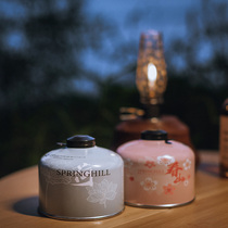 XiaoAKATSUKI OUTDOOR CAMPING CHERRY BLOSSOM GAS TANK HIGH MOUNTAIN FLAT TANK LIQUEFIED GAS CYLINDER Plateau Gas Cassette Furnace