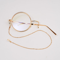 Single sheet glasses retro Inron secondary Metallita single frame Literary ocs chain Atlantic Mirror punk personality