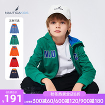 NAUTICA KIDS notika childrens coat 2021 Spring and Autumn New Childrens Big Boy coat Foreign