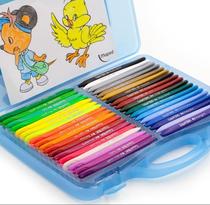 Primary school students master multi-functional painting 24-color plastic crayon brush set Grip doodle pen childrens drawing treasure