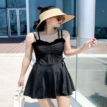 Swimsuit women summer split conservative lady pure wind and sexy net red wind shading sand beach dress