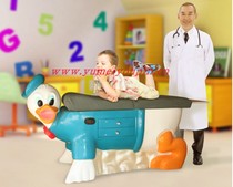 Custom Cartoon Animal Children Medical Examination Prevention Desk Health Room Check Bed Diagnosis Bed Division Desk Vaccine GRP
