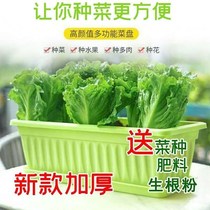 Thickened balcony vegetable pots household vegetable pots rectangular vegetable pots plastic flower pots extra large special
