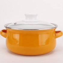 Thick 16-24 enamel enamel old-fashioned soup pot stew pot cooking pot baby food supplement pot gas induction cooker dedicated