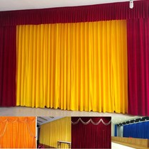 Customized wedding background gold velvet school kindergarten stage layout celebration meeting Buddha hall for Buddha curtain