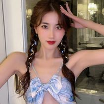 Flash drill hair clamp cloth temperament simple issuer summer personality high-sense color water claw chain stream