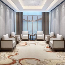 Modern Chinese office Conference reception Sofa chair Sales department Hotel VIP room Solid wood corner furniture customization