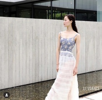 (7 16 seconds on the new spot)Korea levdance ballet practice suspender floral