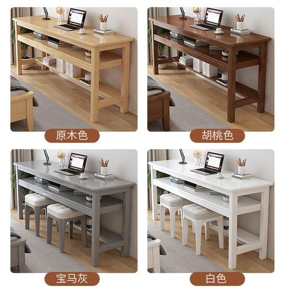 단단한 나무 긴 표 1.6/1.8 미터 더블 데스크 홈 사용 좁은 사무실 책상 컴퓨터 책상 침실 쓰기 책상 단단한 나무 긴 표 1.6/1.8 미터 더블 데스크 홈 사용 좁은 사무실 책상 컴퓨터 책상 침실 쓰기 책상