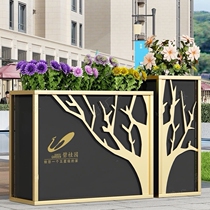 Commercial Street Flower Box Flower Groove Fencing Flower Beds Outdoor Partition Composition Cafeterie planemaker Plane for sale