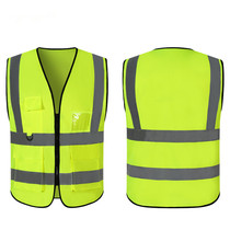 Custom Construction Site Workers Outdoor Reflective Waistcoat Engineering Railway Printed Clothing Road Administration Sanitation Safety Clothing
