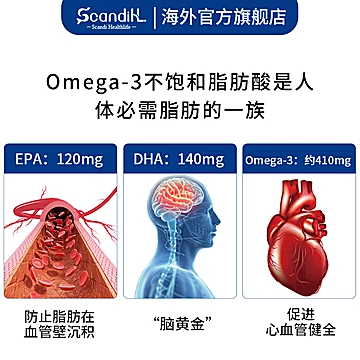 【挪威进口】北极海豹油软胶囊60粒[100元优惠券]-寻折猪