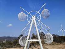 Net red unpowered amusement rotating basket swing scenic outdoor swivel chair Ferris wheel parent-child entertainment project