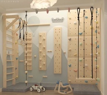Game room childrens room rock climbing wall home training indoor kindergarten wooden arm training finger strength plate hole board
