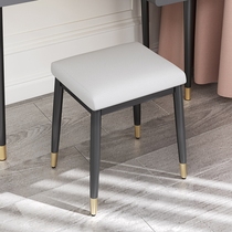 Light luxury makeup stool Modern simple dressing stool Nordic home bedroom dresser chair Net red soft bag low stool