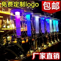 Wine Cannon Bar Special Creative Mesh Red Zale Beer Barrel Container Commercial Large Steak Juice Drink Beer Keg with tap