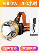 Strong light rechargeable head-mounted lithium battery mini 3000 outdoor T6 super bright night fishing fishing rice head lamp miners lamp