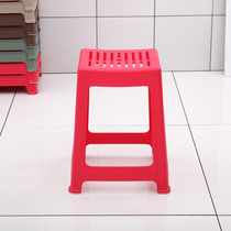 Plastic stools Home thickened Adult Cooked Rubber Bench Fashion Table Brief Bench Improvised Creative Economy High Stool