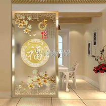 Modern simple living room glass screen partition wall light luxury decoration home cover small household porch